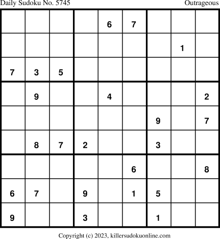 Killer Sudoku for 11/25/2023