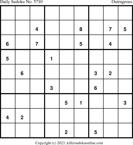 Killer Sudoku for 10/21/2023
