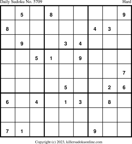 Killer Sudoku for 10/20/2023