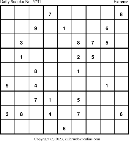 Killer Sudoku for 11/11/2023