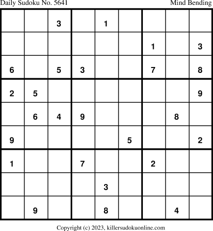 Killer Sudoku for 8/13/2023