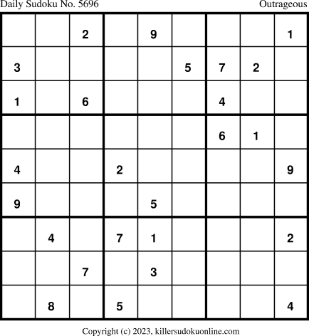 Killer Sudoku for 10/7/2023