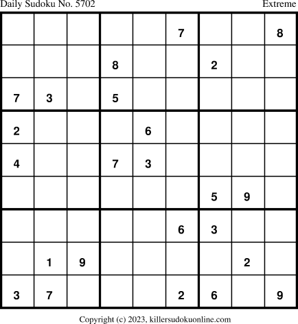 Killer Sudoku for 10/13/2023