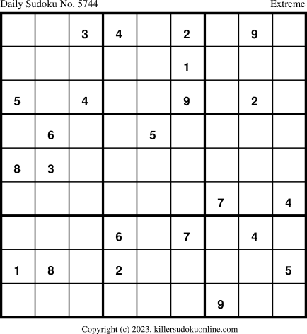 Killer Sudoku for 11/24/2023