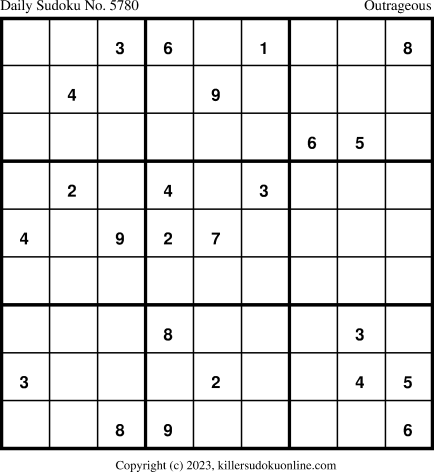 Killer Sudoku for 12/30/2023