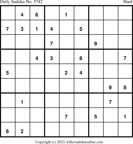 Killer Sudoku for 11/22/2023