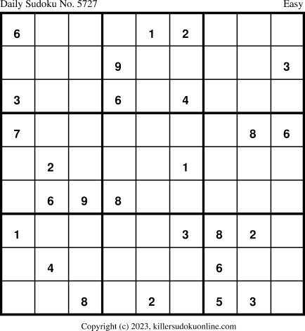 Killer Sudoku for 11/7/2023