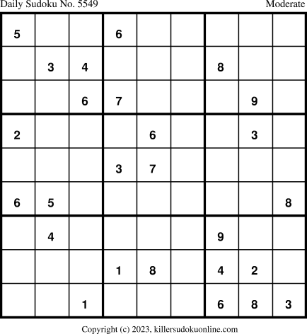 Killer Sudoku for 5/13/2023