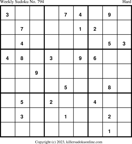 Killer Sudoku for 5/22/2023