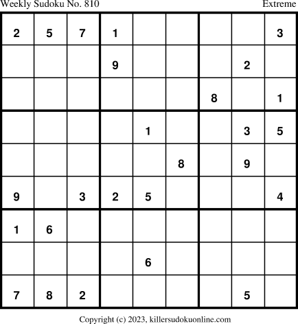 Killer Sudoku for 9/11/2023