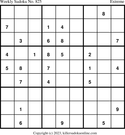 Killer Sudoku for 12/25/2023