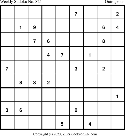 Killer Sudoku for 12/18/2023