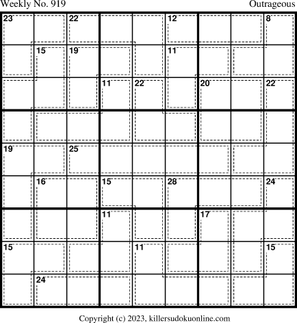 Killer Sudoku for 8/14/2023