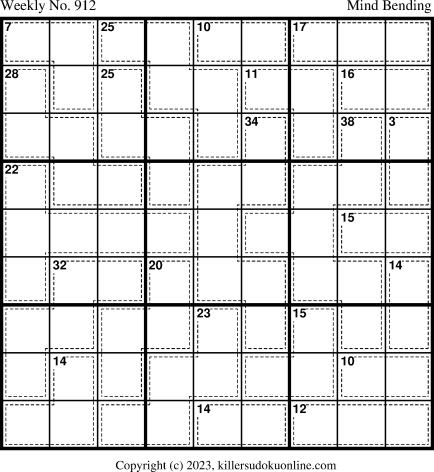 Killer Sudoku for 6/26/2023
