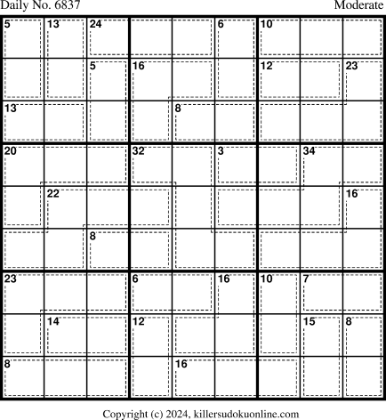 Killer Sudoku for 9/6/2024