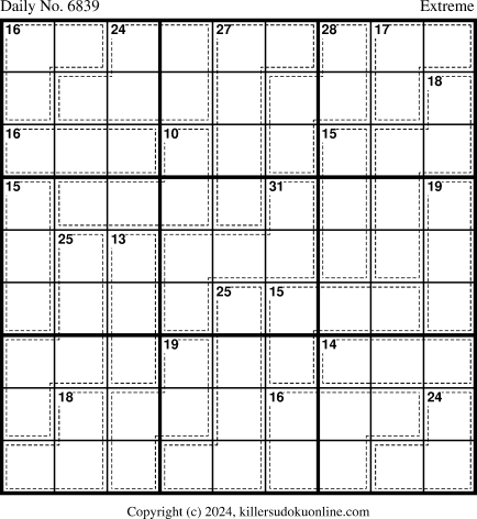 Killer Sudoku for 9/8/2024