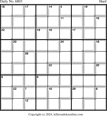 Killer Sudoku for 8/3/2024