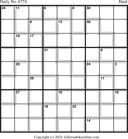 Killer Sudoku for 7/5/2024