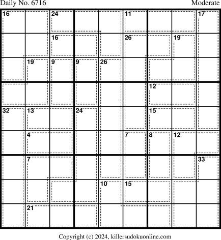 Killer Sudoku for 5/8/2024