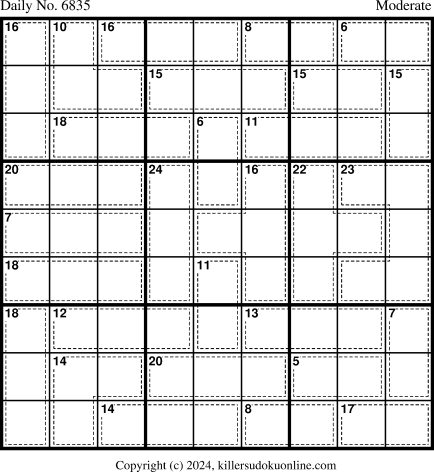 Killer Sudoku for 9/4/2024