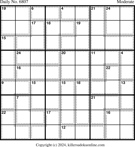 Killer Sudoku for 8/7/2024