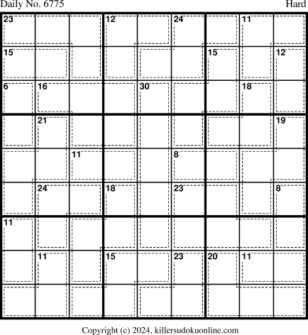 Killer Sudoku for 7/6/2024
