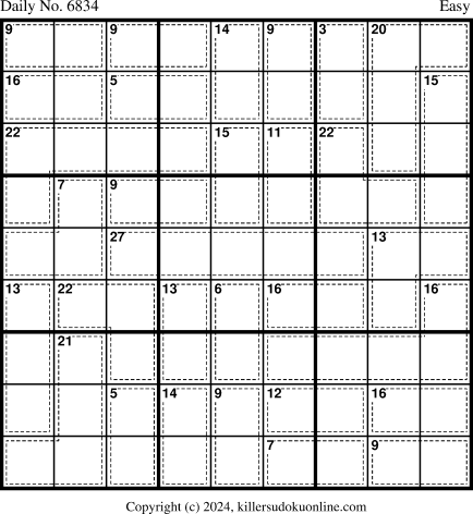 Killer Sudoku for 9/3/2024
