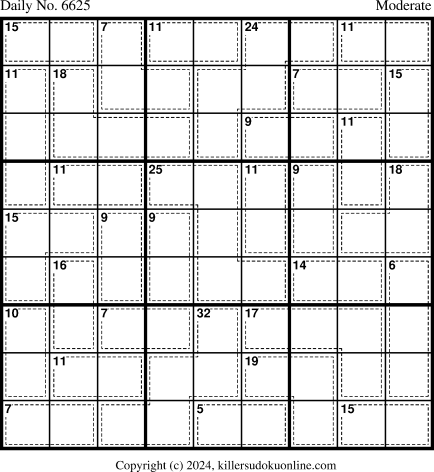 Killer Sudoku for 2/7/2024