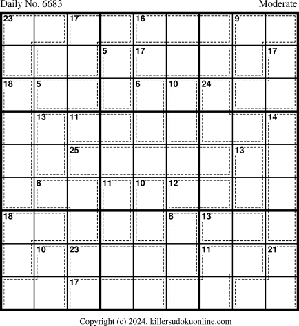 Killer Sudoku for 4/5/2024