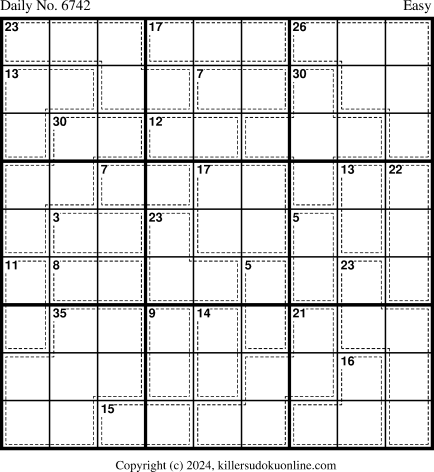 Killer Sudoku for 6/3/2024