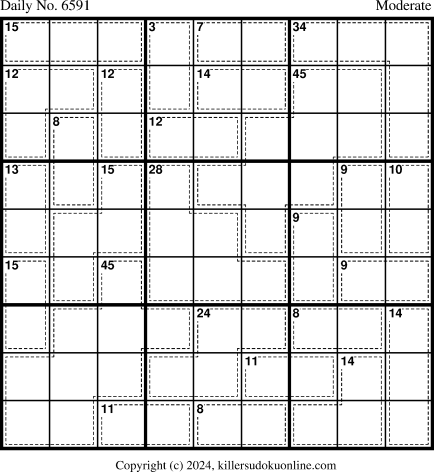 Killer Sudoku for 1/4/2024