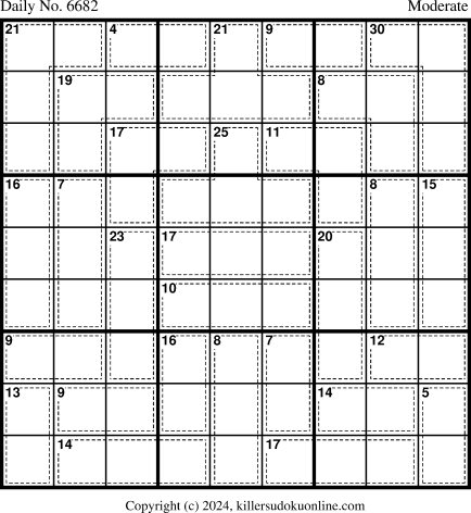 Killer Sudoku for 4/4/2024