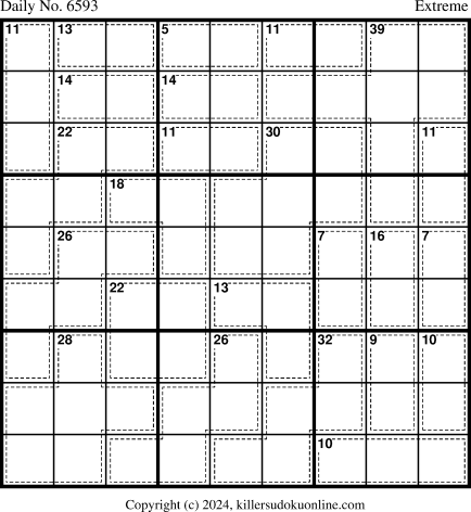Killer Sudoku for 1/6/2024