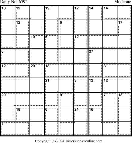 Killer Sudoku for 1/5/2024
