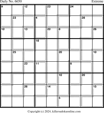Killer Sudoku for 3/3/2024