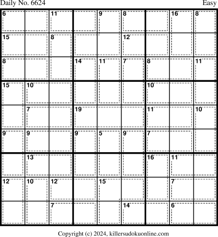 Killer Sudoku for 2/6/2024