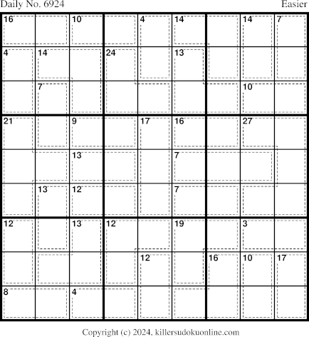 Killer Sudoku for 12/2/2024