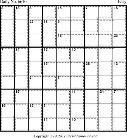 Killer Sudoku for 1/23/2024