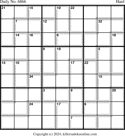 Killer Sudoku for 10/5/2024