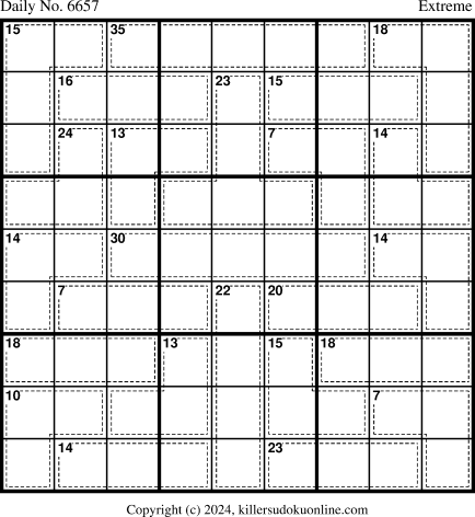 Killer Sudoku for 3/10/2024