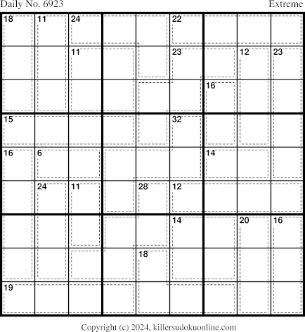 Killer Sudoku for 12/1/2024