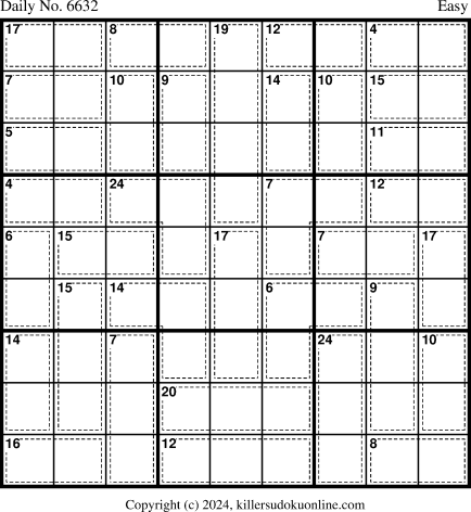 Killer Sudoku for 2/14/2024