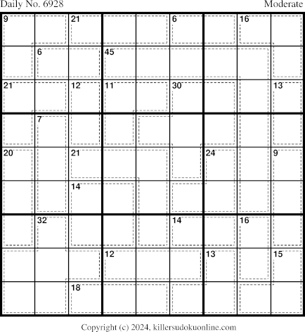 Killer Sudoku for 12/6/2024
