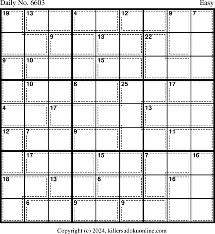 Killer Sudoku for 1/16/2024