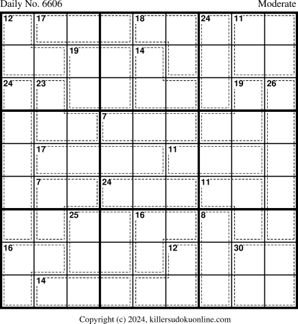 Killer Sudoku for 1/19/2024