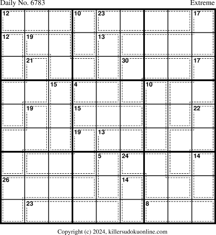 Killer Sudoku for 7/14/2024