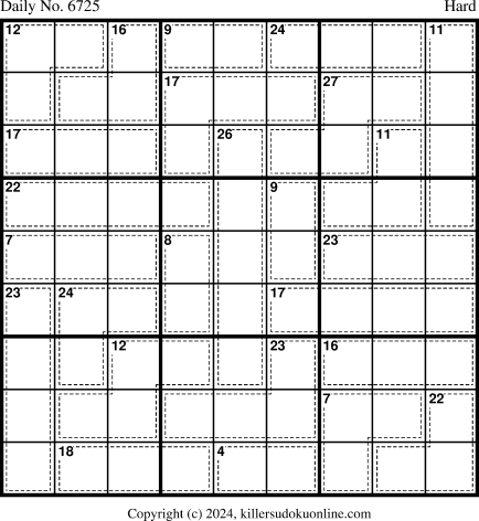 Killer Sudoku for 5/17/2024