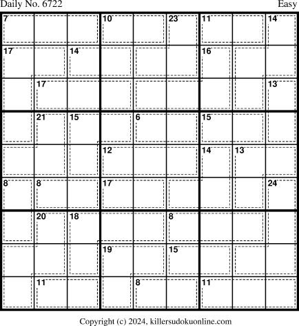 Killer Sudoku for 5/14/2024