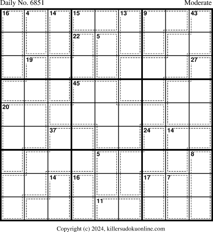 Killer Sudoku for 9/20/2024