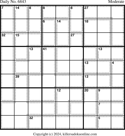 Killer Sudoku for 9/12/2024